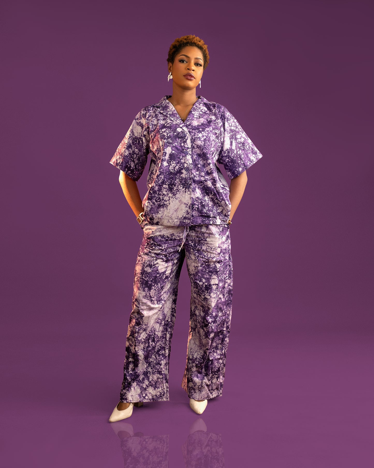 Adire Chiffon Lounge Set